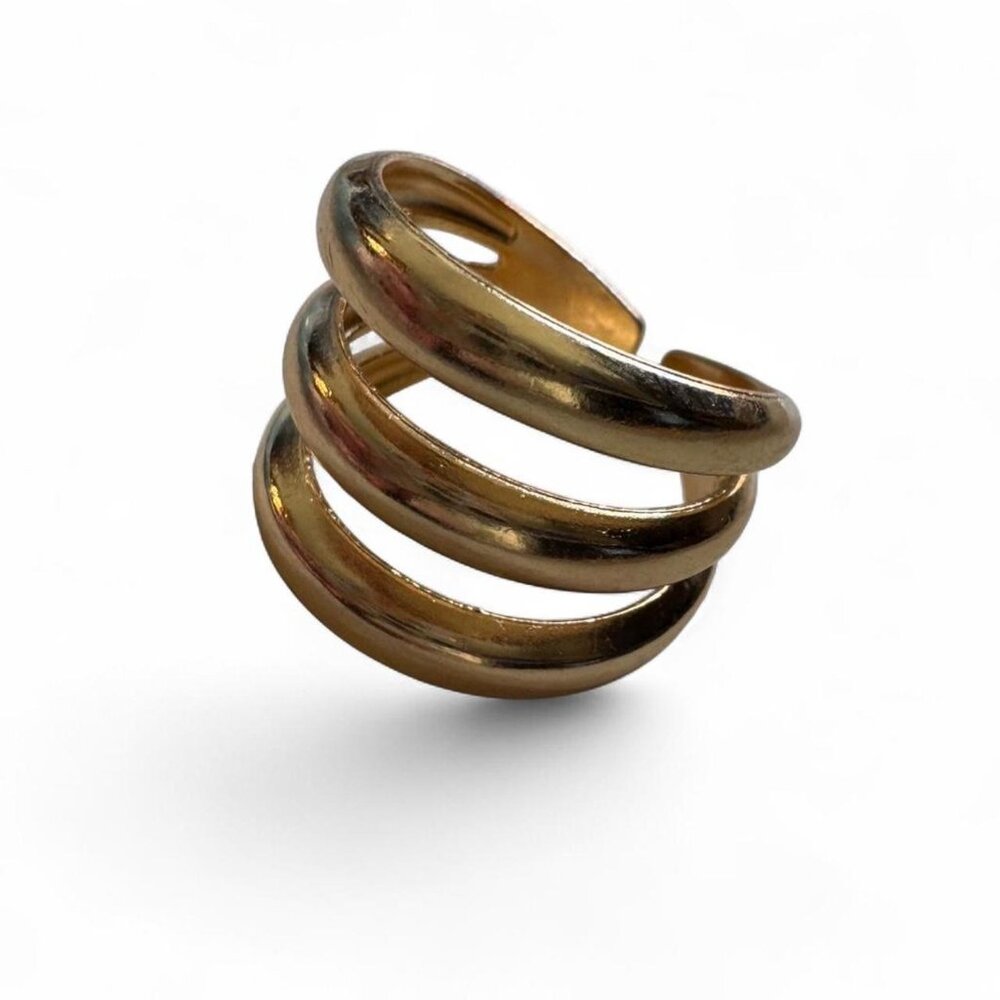 Size 9 Gold spiral ring #boho #festival #rings